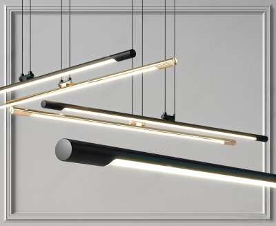 现代吊灯3D模型下载